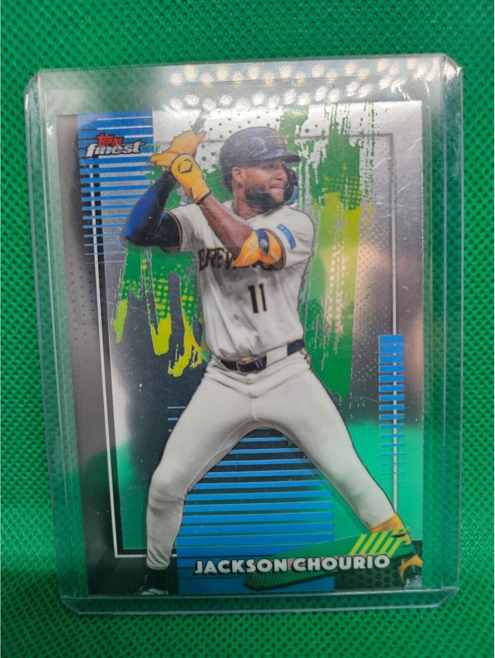 Jackson Chourio #66 (refractor) - 2026 Topps Finest - Milwaukee Brewers